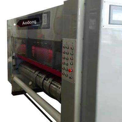 Kecepatan Tinggi Karton Flexo Printing Slotting Die-Cutting Machine Pengumpanan Timbal
